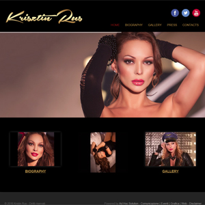 on line www.krisztinrus.com, il nuovo sito ideato e realizzato per Krisztin Rus