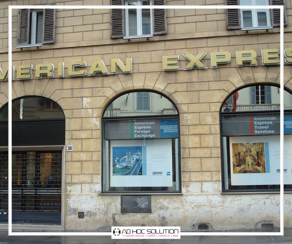American Express 2007 / 2009 – Roma, Milano, Firenze,Venezia – Concessionari esclusivisti degli spazi adv e delle location Amex store.